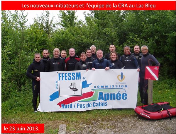 2013 - Passerelle initiateur apnée - équipe CRA + initiateurs