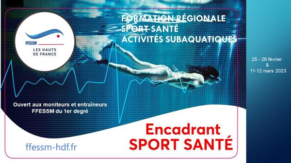 Stage de Formation Sport & Santé Régionale & Inscription 25-26/ 02 & 11-12/03 2023